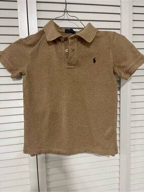 Polo by Ralph Lauren Kids Brown/Tan Short Sleeve Polo